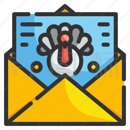 感恩节邮件图标