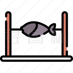 烤鱼图标