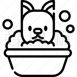 猫浴图标