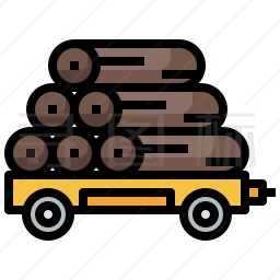 木材运输图标
