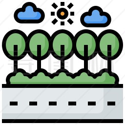 自然道路图标