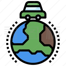 环球旅行图标