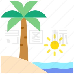 海滩图标