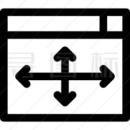 网页尺寸图标