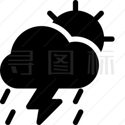 雷雨图标