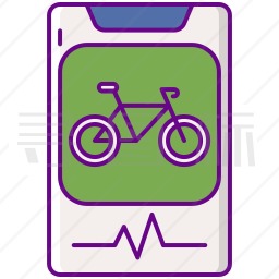 手机自行车图标