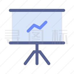 图表演示图标