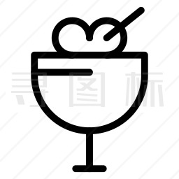 冰淇淋杯图标