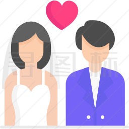 新婚夫妇图标