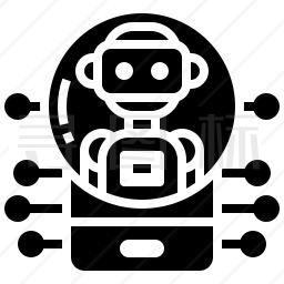 手机机器人图标