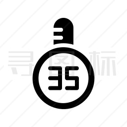 温度读数图标