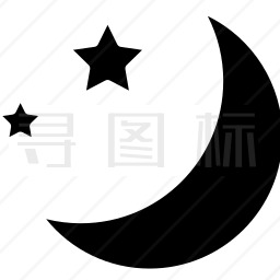 月亮星星图标