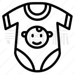 婴儿服装图标