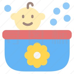 婴儿浴盆图标