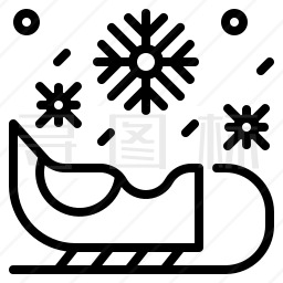 圣诞雪橇图标