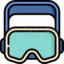 滑雪护目镜图标