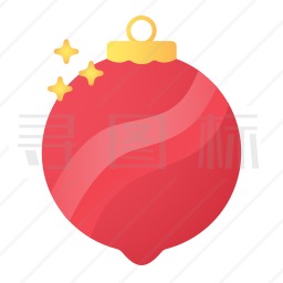 圣诞彩球图标