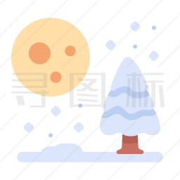 降雪图标