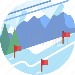 滑雪胜地图标