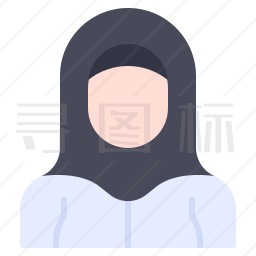 穆斯林女孩图标