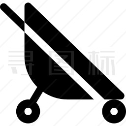 折叠式婴儿车图标