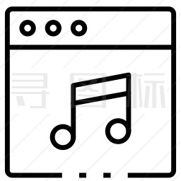 网页音乐图标