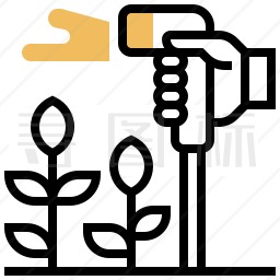 灌溉植物图标