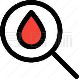 血液搜索图标