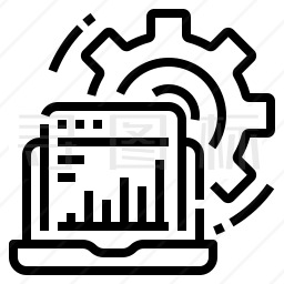 网页图表管理图标