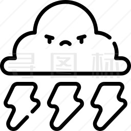 雷雨图标