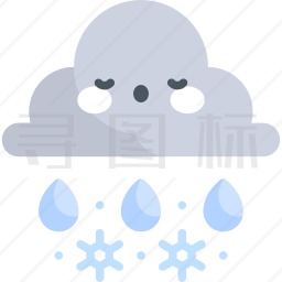 雨夹雪图标