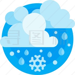 雨夹雪图标