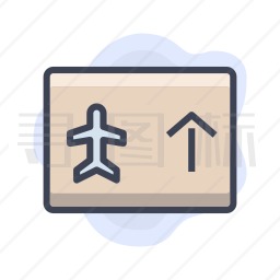 机场路标图标