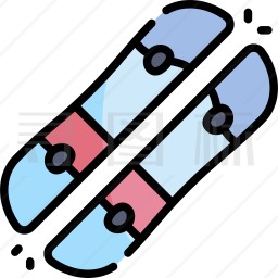 滑雪板图标