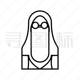 穆斯林女性图标