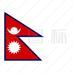 尼泊尔联邦民主共和国国旗图标