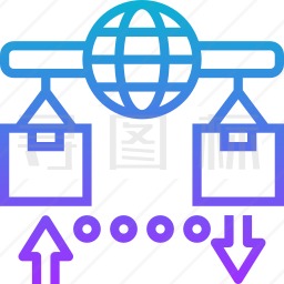 国际贸易图标