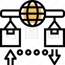 国际贸易图标