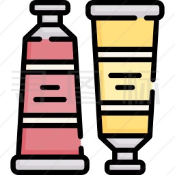 颜料软管图标