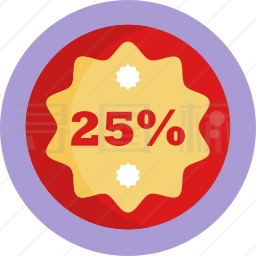 25%图标