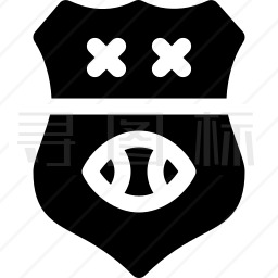 橄榄球徽章图标