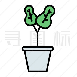 盆栽植物图标