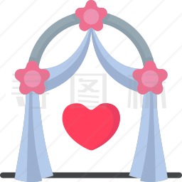 婚礼拱门图标