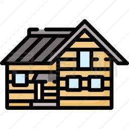 木制的房子图标