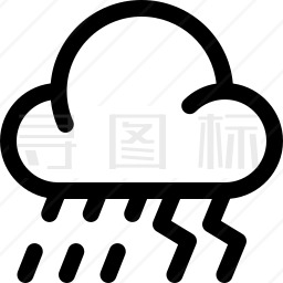 雷雨图标