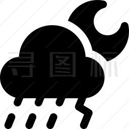 雷雨图标