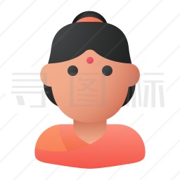 印度女人图标