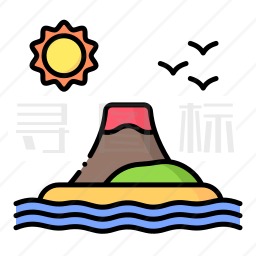 火山图标