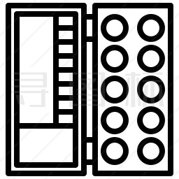 水彩颜料图标