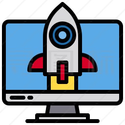 电脑火箭图标
